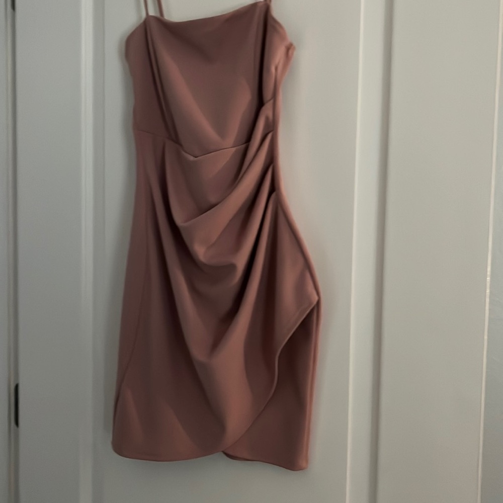 Pink mini dress